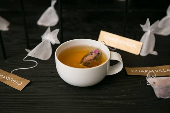 Креативные чайные пакетики - золотые рыбки