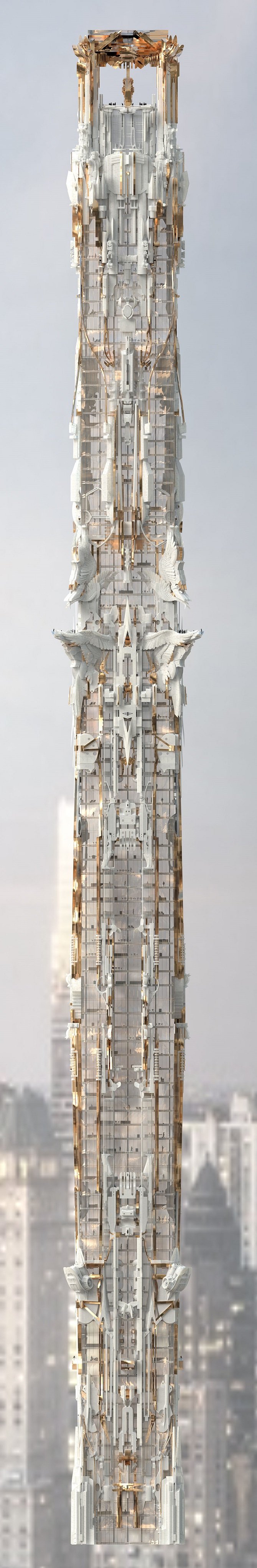 Проект фэнтези-небоскреба от Марка Фостера