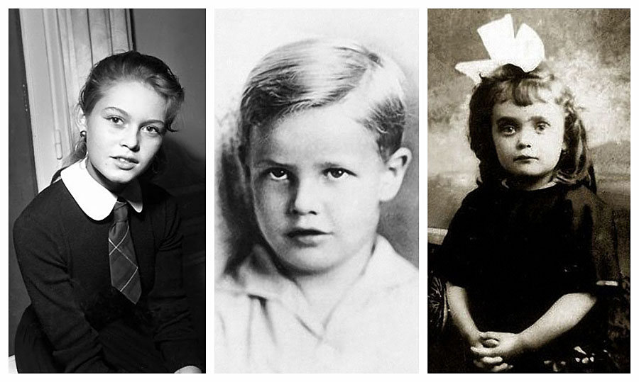 Знаменитости в детстве на фотографиях из домашних архивов