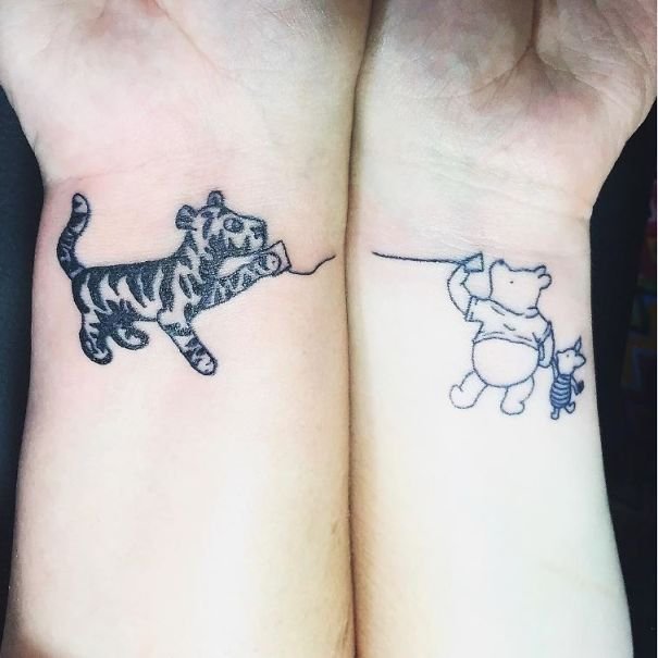 Парные татуировки для мам и дочерей