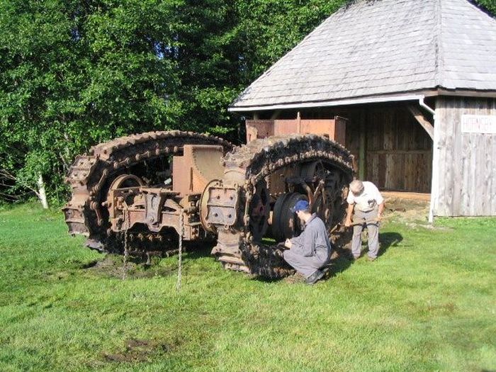 Паровой гусеничный трактор Хорнсби