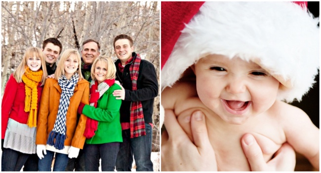 15 оригинальных идей для новогодней семейной фотосессии