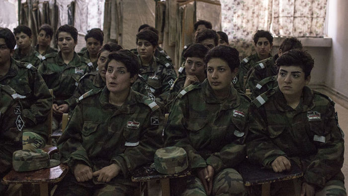 Женщины специального женского батальона сирийской армии