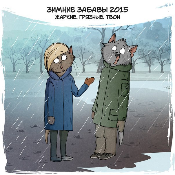 Зимние забавы 2015 и коты