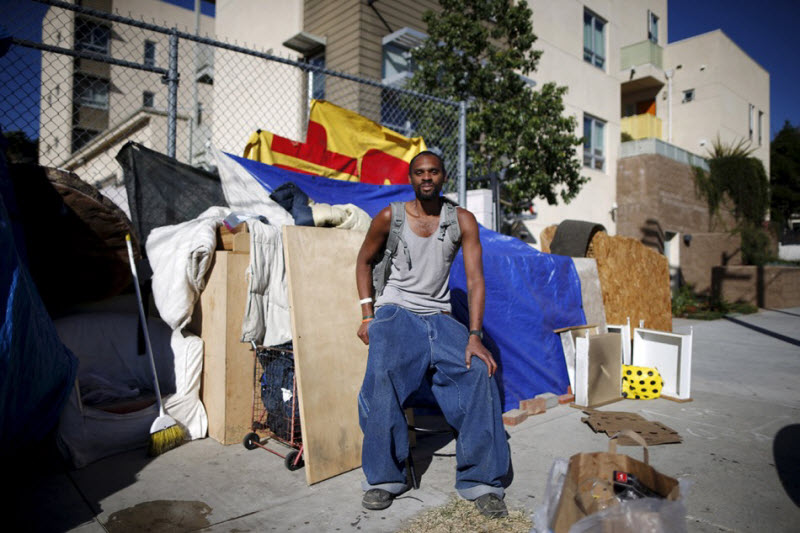 Бездомные в Лос-Анджелесе