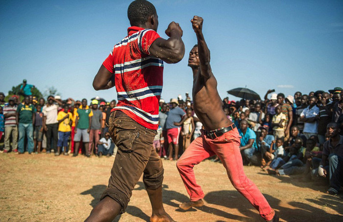 Как проходят кулачные бои Мусангве в ЮАР