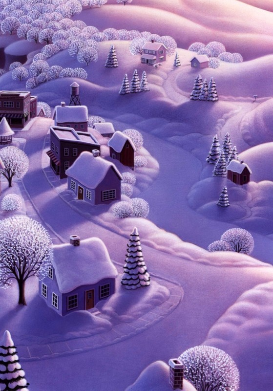 Сказочные зимние домики от Робин Молине