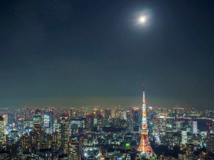Панорамы Токио со смотровой площадки