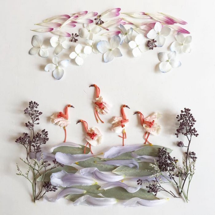 Удивительные картины из растительных материалов от Бриджит Бет Коллинз