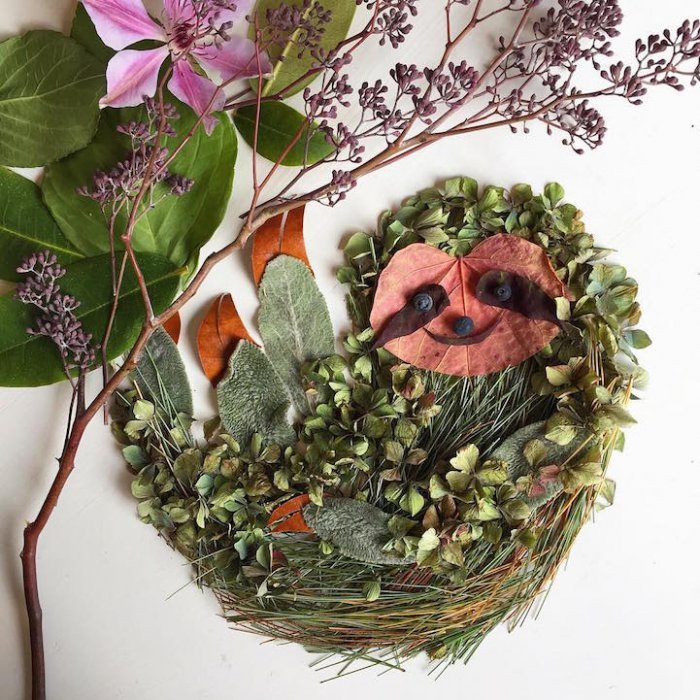 Удивительные картины из растительных материалов от Бриджит Бет Коллинз