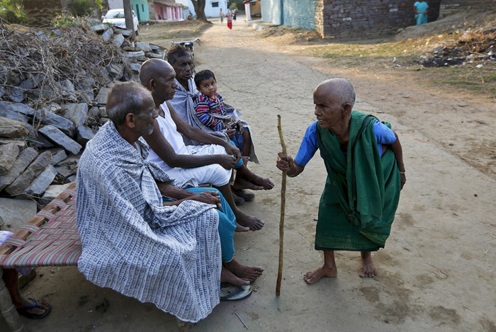 Члены индийской секты Рамнами самадж