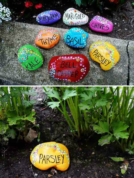 20 фантастических идей, для украшения сада камнями