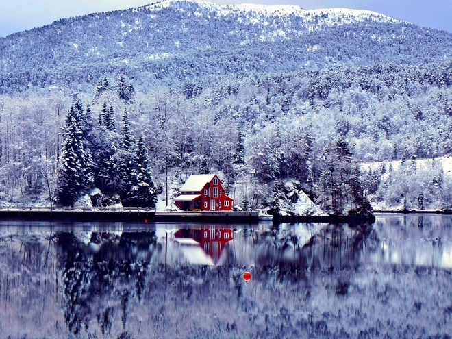 Зимняя красота Норвегии
