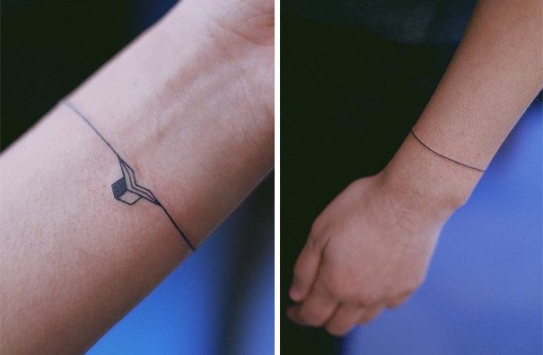Элегантные минималистичные татуировки