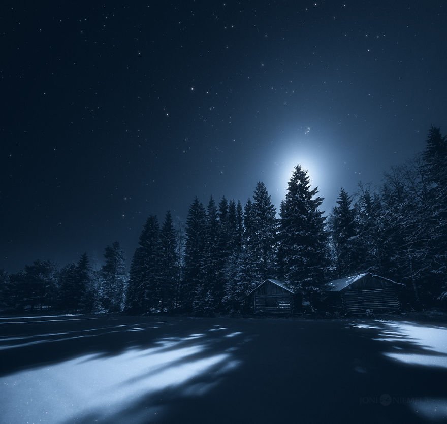 Красота ночного неба Финляндии от Джони Ньемела