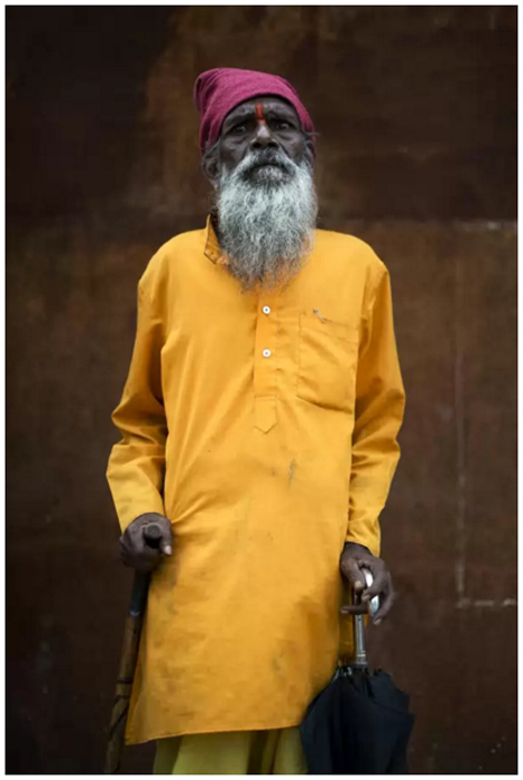 Портреты паломников с фестиваля Кумбха-мела в Индии