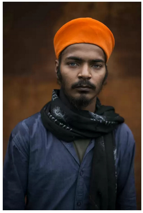 Портреты паломников с фестиваля Кумбха-мела в Индии
