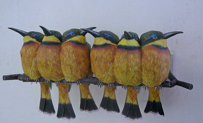 Реалистичные птицы из бумаги от Йохана Шерфта