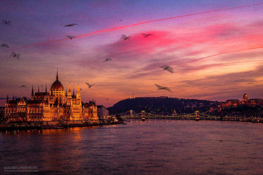 Совершенное освещение и настоящая красота Будапешта