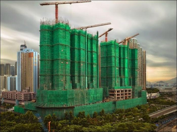 Строительные коконы в Сингапуре