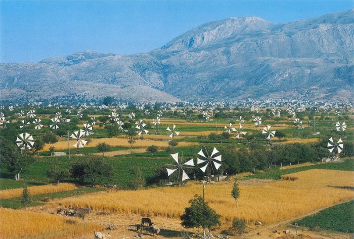 Долина тысячи мельниц на острове Крит