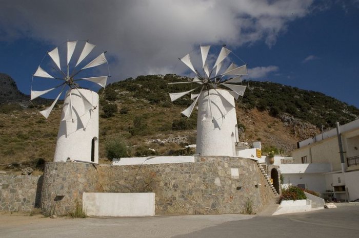 Долина тысячи мельниц на острове Крит