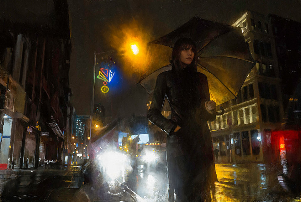 Ночная жизнь в гиперреалистичных картинах Кейси Бо