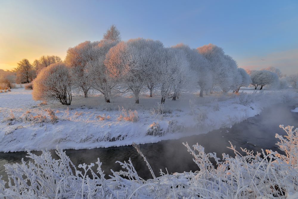 Удивительная красота зимы в разных местах России