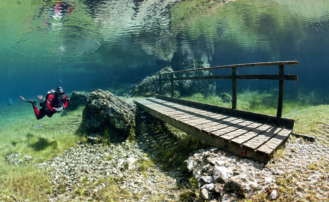 Утонувшее озеро Грюнер-Зе