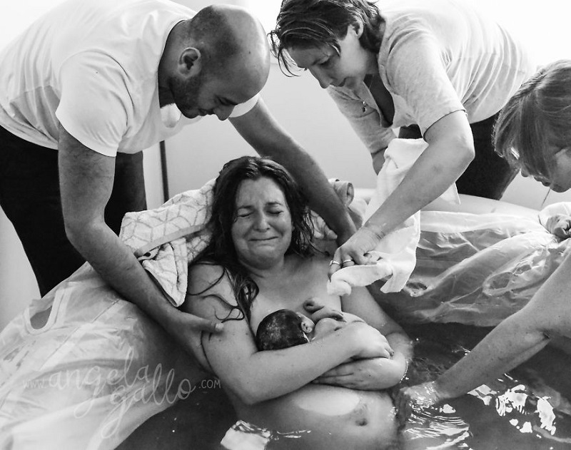 Фотографии, сделанные во время родов