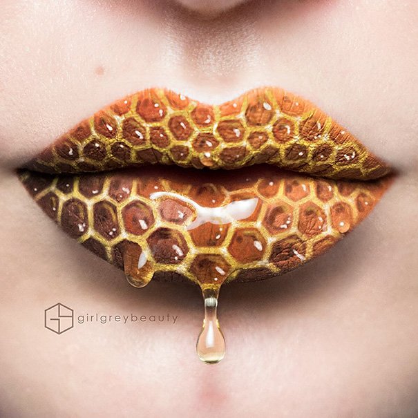 Произведения искусства на губах