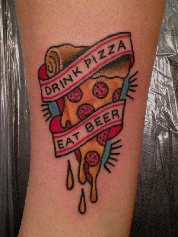 Татуировки для любителей пиццы
