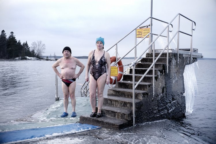 Зимние купания в городе Тампере