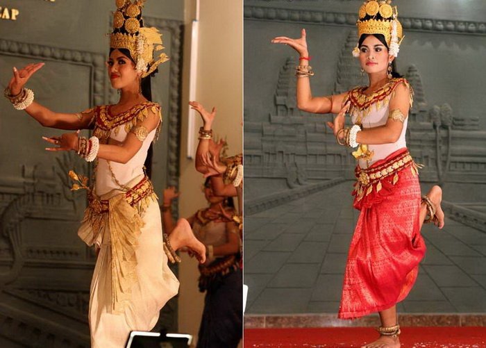 Древний танец апсар и современные очаровательные танцовщицы