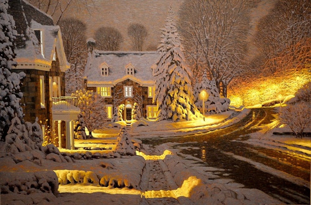 Снежное волшебство на картинах канадского художника Ричарда Савойя