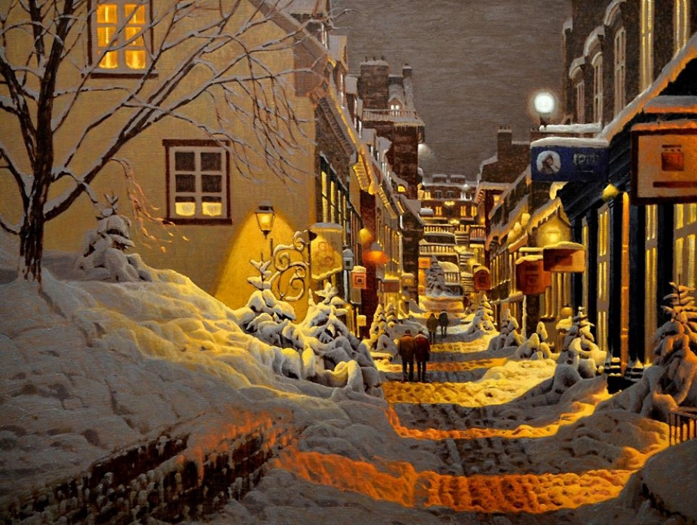 Снежное волшебство на картинах канадского художника Ричарда Савойя
