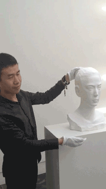 Отвал башки в невероятных скульптурах Ли Хунбо в гифках
