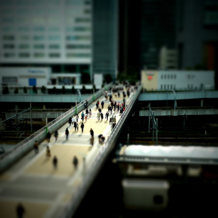 Тилт-шифт фотографии Токио