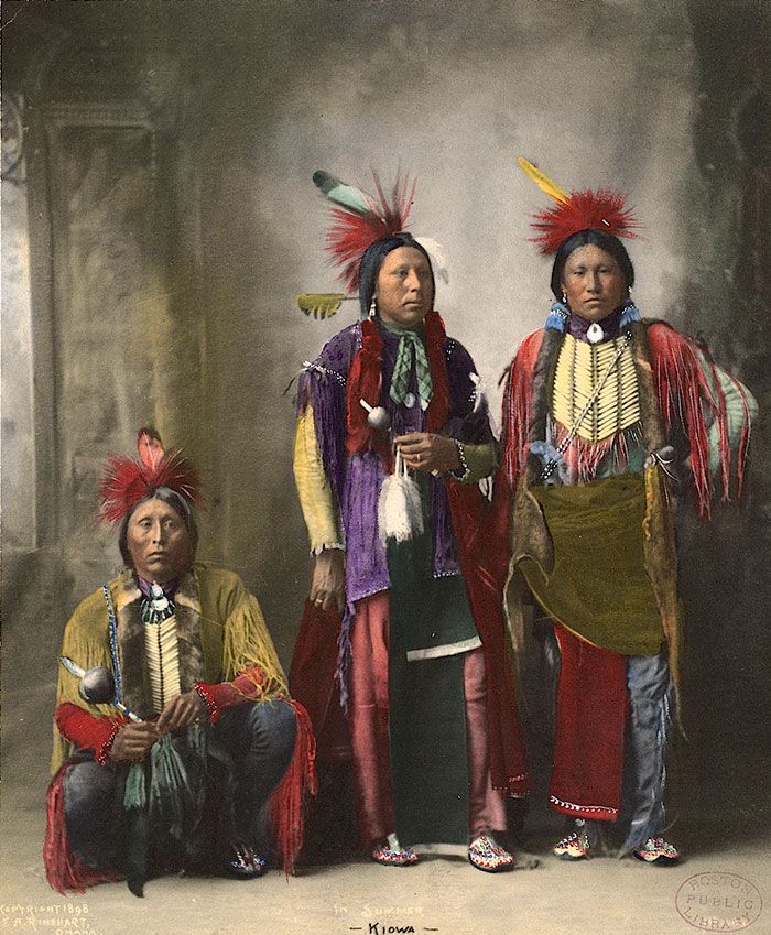 Редкие цветные фотографии коренных народов Северной Америки столетней давности