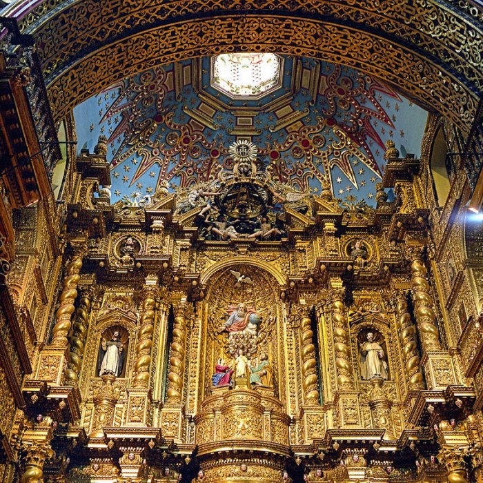 Золотые церкви Кито