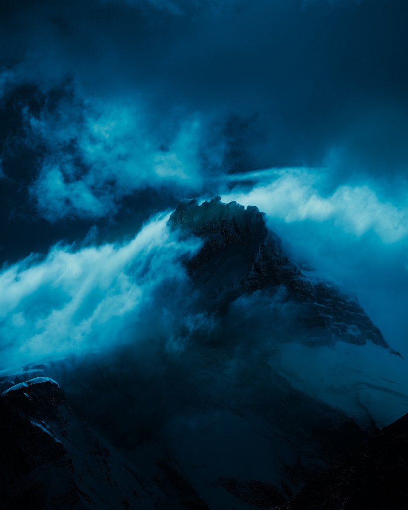 Инфракрасные снимки горных вершин от Энди Ли