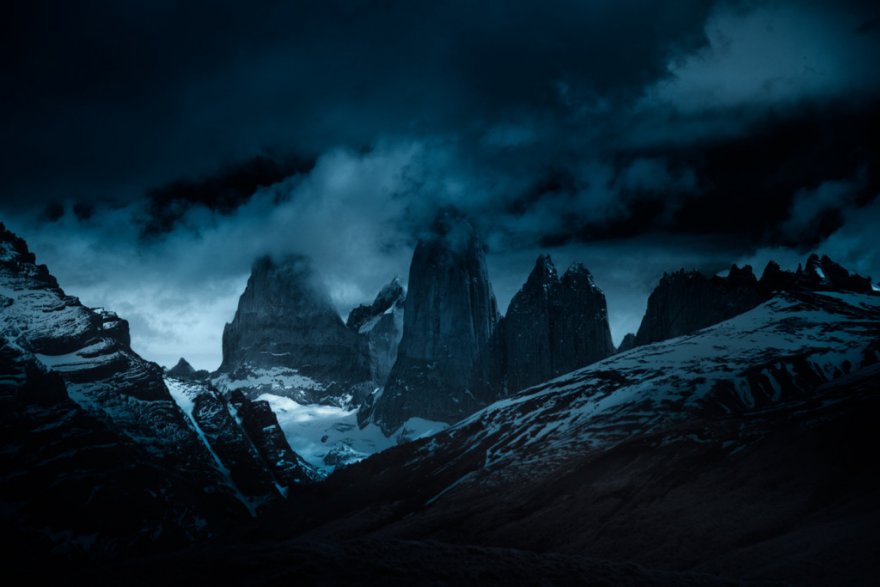 Инфракрасные снимки горных вершин от Энди Ли