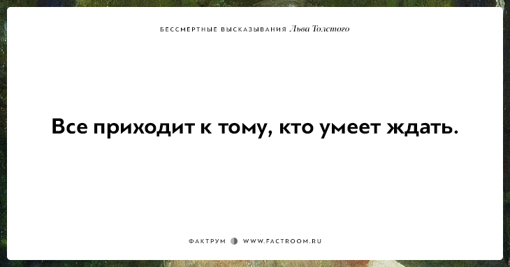 25 бессмертных высказываний Льва Толстого