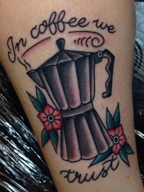 Подборка татуировок для фанатов кофе и бариста