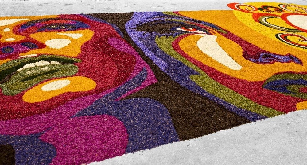 Цветочные ковры на фестивале Infiorata в Италии