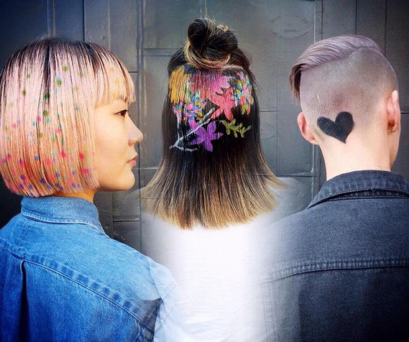 Новый модный тренд Instagram - трафареты на волосах