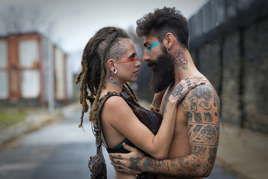 Портреты людей с татуировками