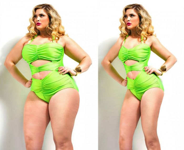 Активисты проекта Thinner Beauty отфотошопили моделей Plus Size