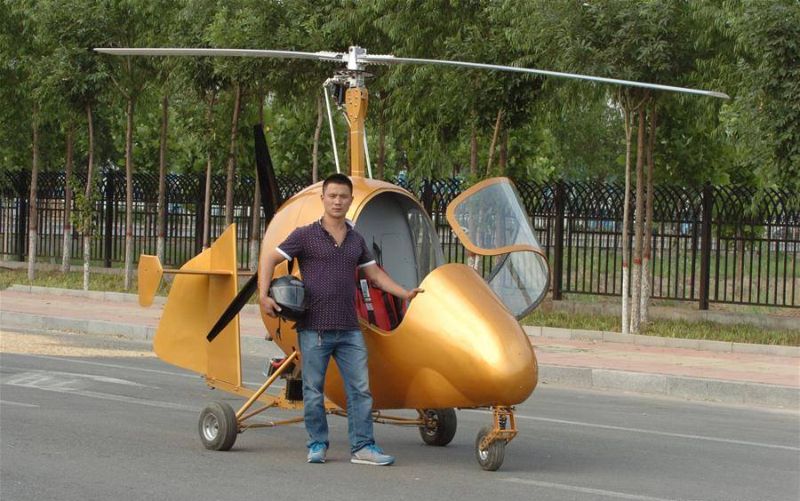 Конструктор из китайского села соорудил собственный вертолет