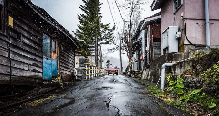Заброшенный шахтерский город в Японии